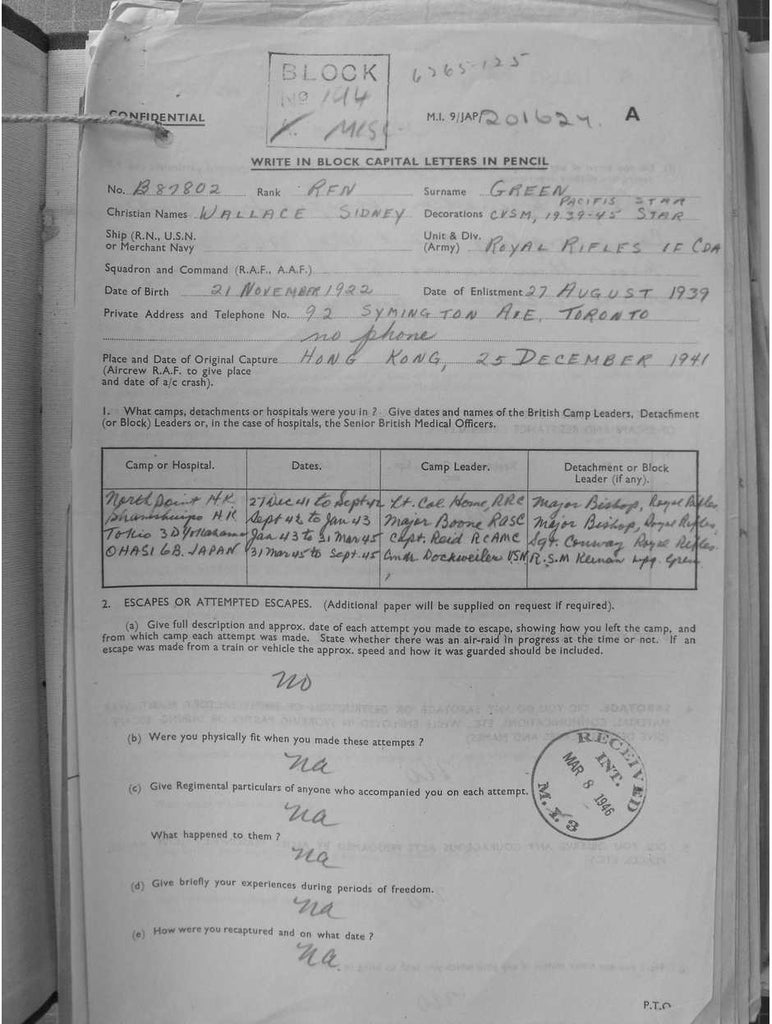 Green, Wallace Sidney