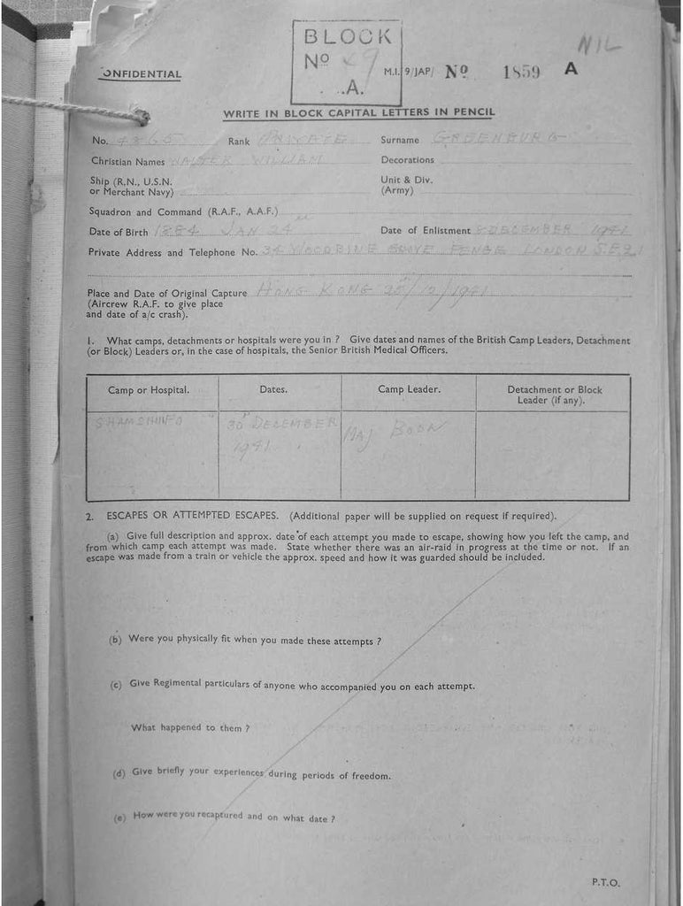 Greenburg, Walter William