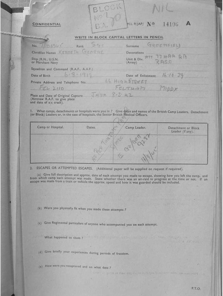 Greenfield, Kenneth George