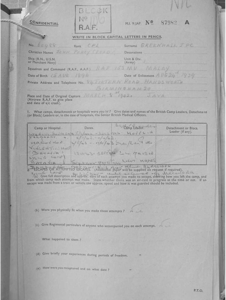 Greenhall, John Percy Cluad