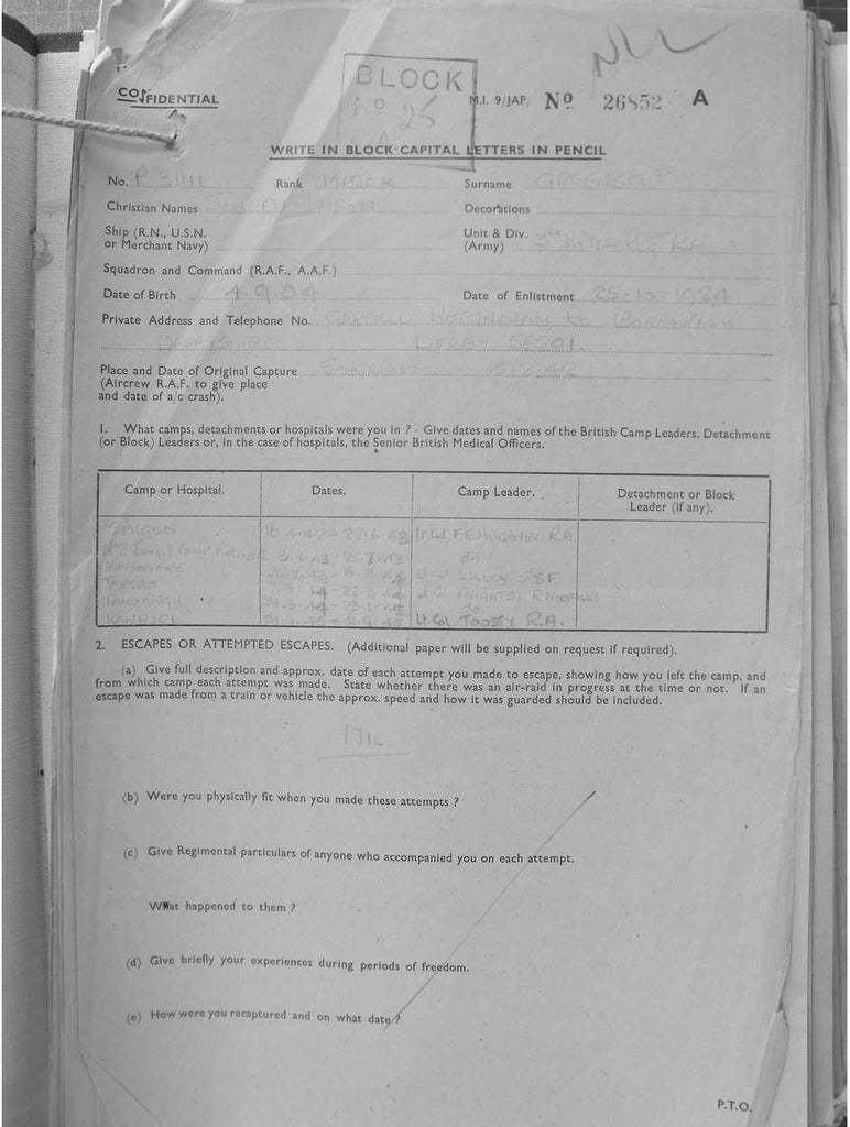 Greensitt, Joseph Wison