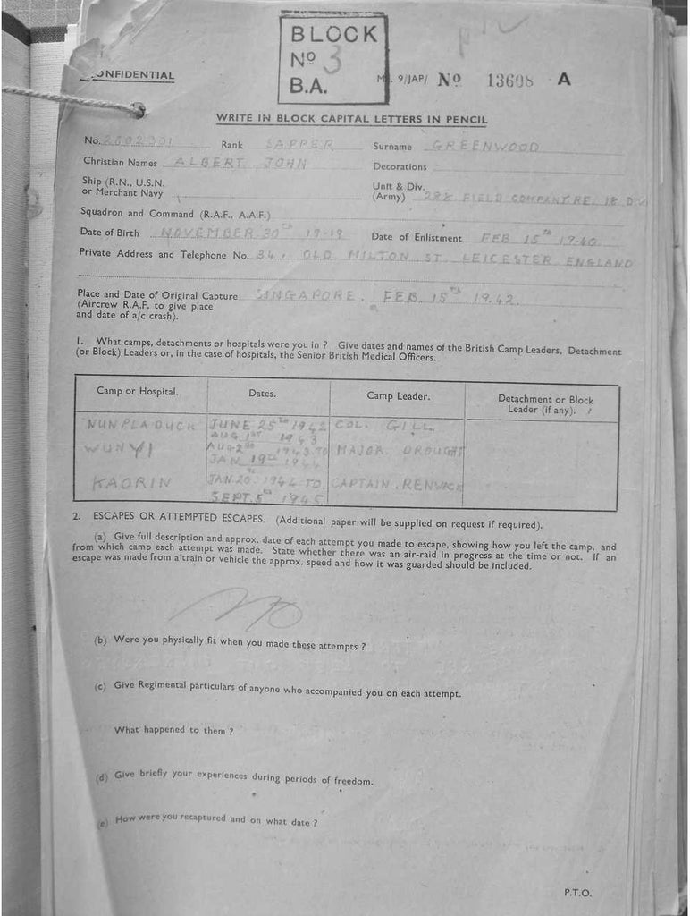 Greenwood, Albert John