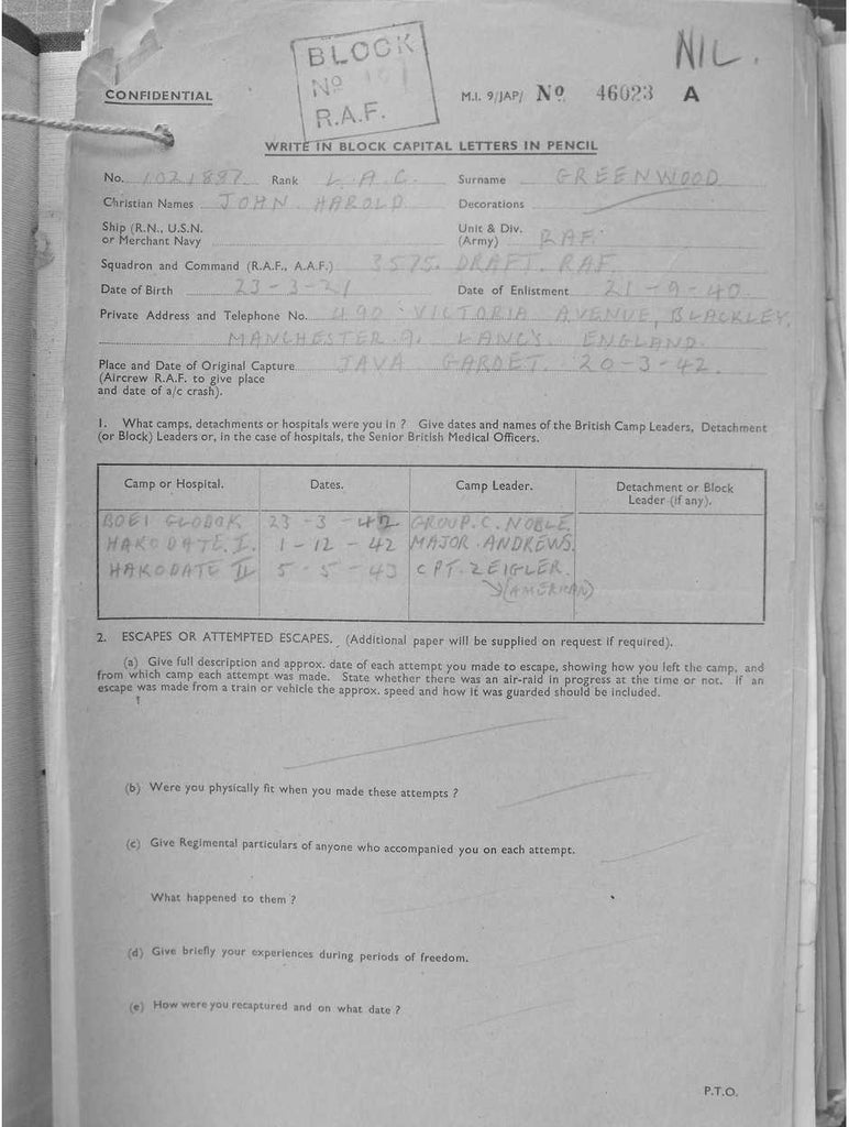 Greenwood, John Harold