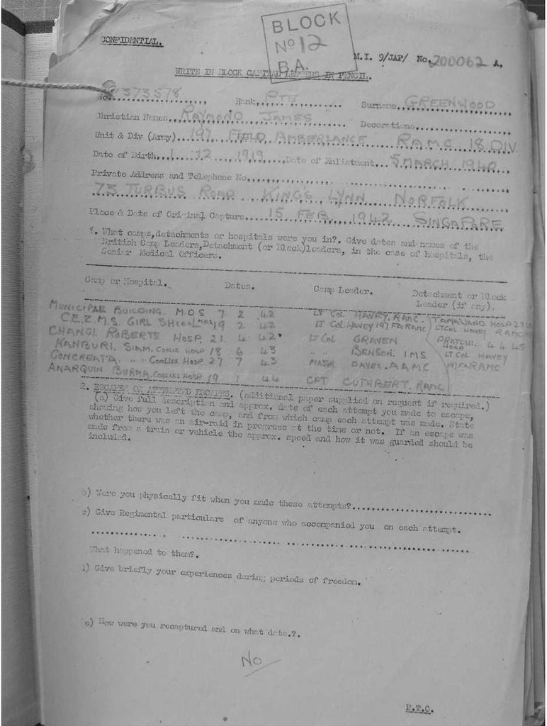 Greenwood, Raymond James