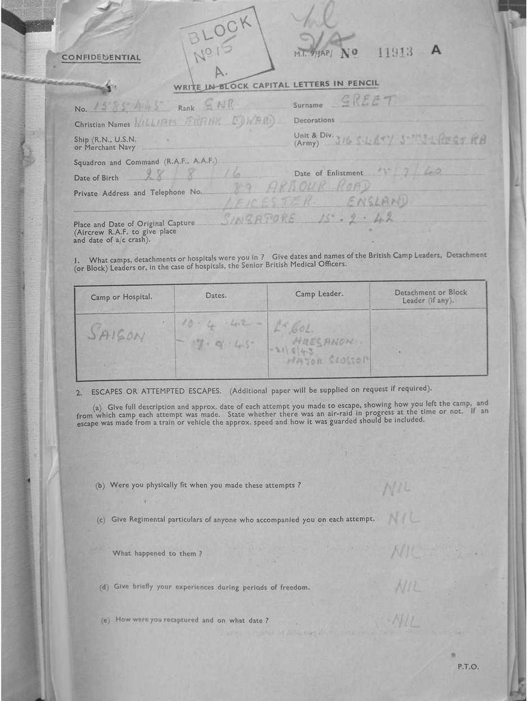 Greet, William Frank Edward