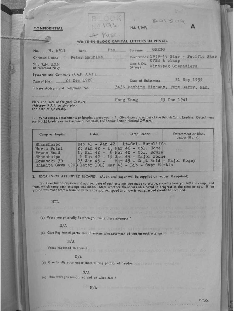 Gregg, Peter Maurice