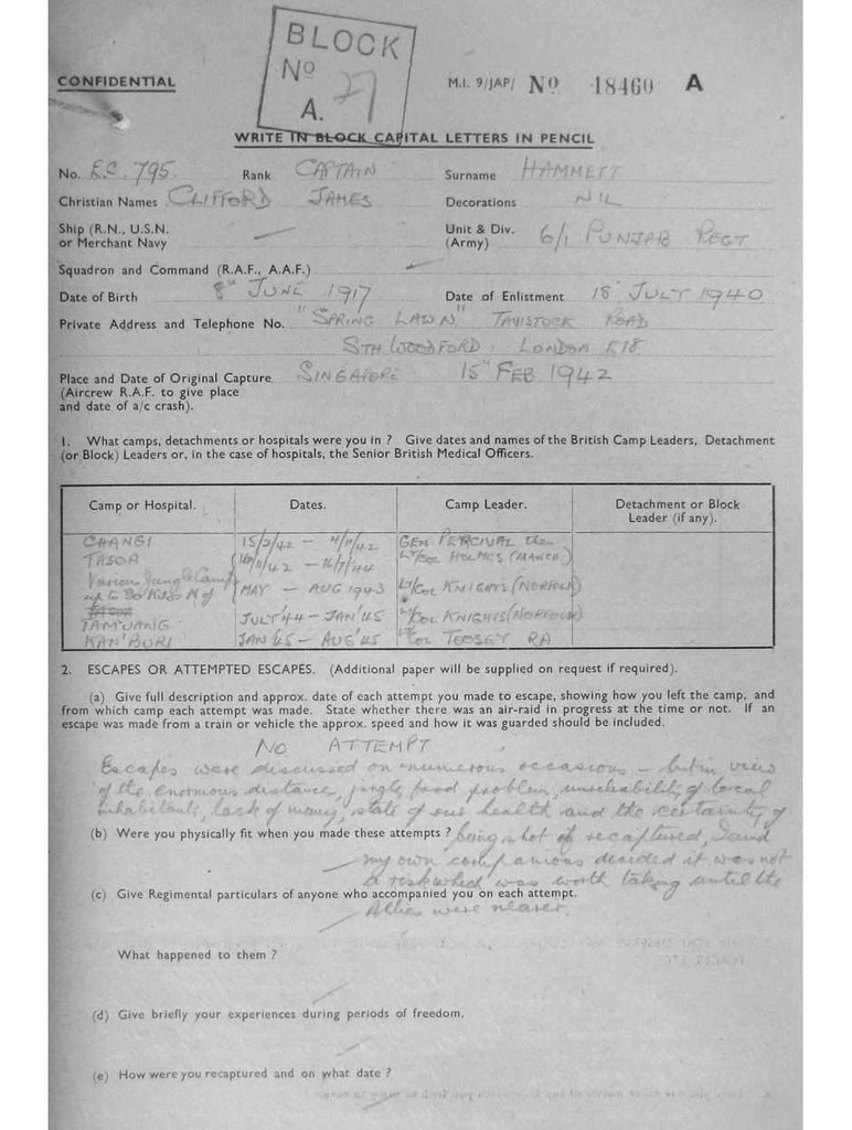 HAMMETT-Clifford-James