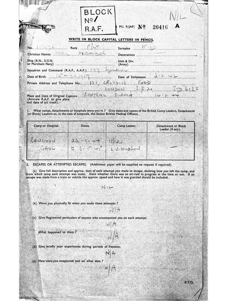 Kidd, Cyril Alexander