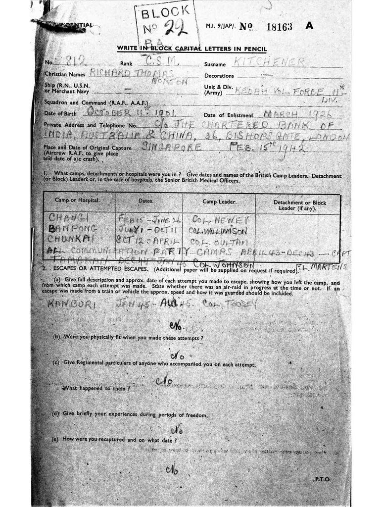 Kitchener, Richard Thomas Norton