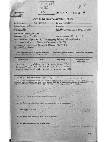 Knght, John DOB 09 12 1913