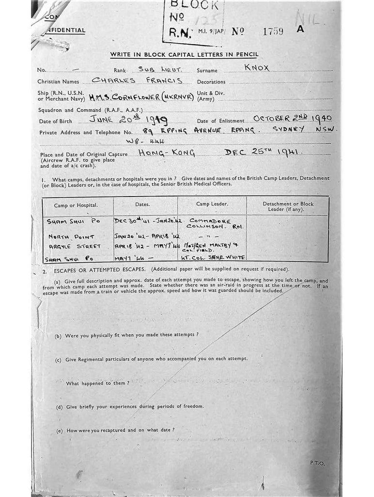 Knox, Charles Francis