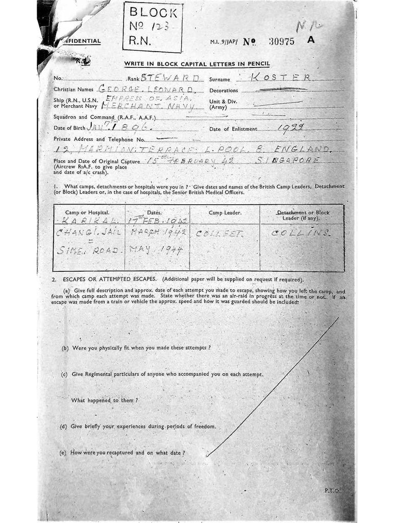 Koster, George Leonard