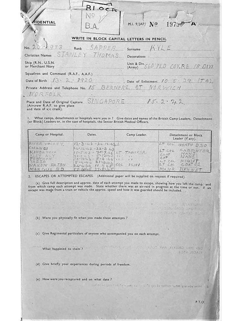 Kyle, Stanley Thomas