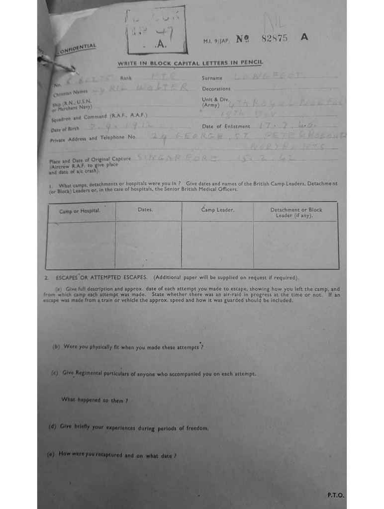 LONGFOOT-Cyril Walter