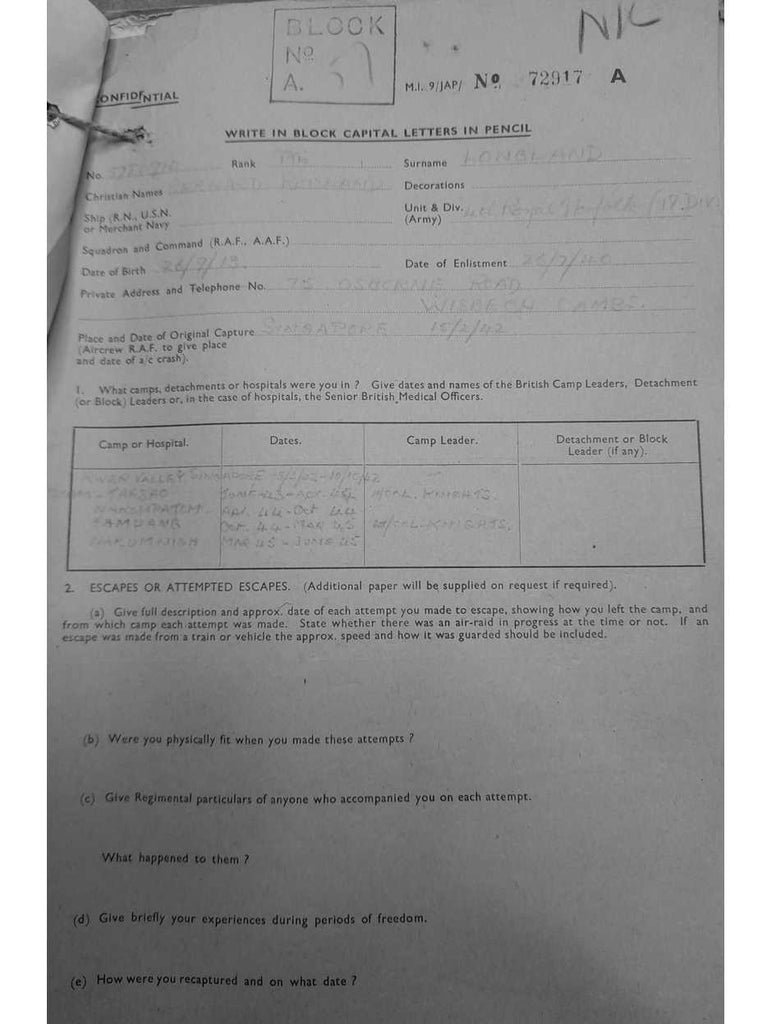 LONGLAND-Bernard Rowland