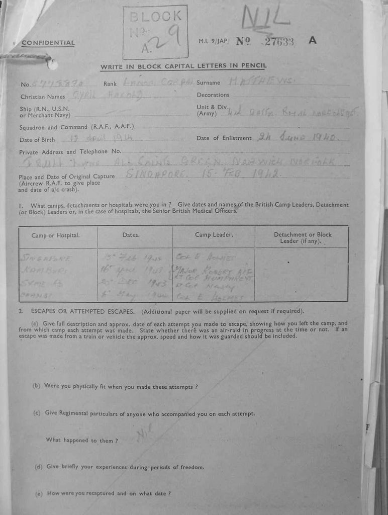 MATTHEWS-Cyril-Harold