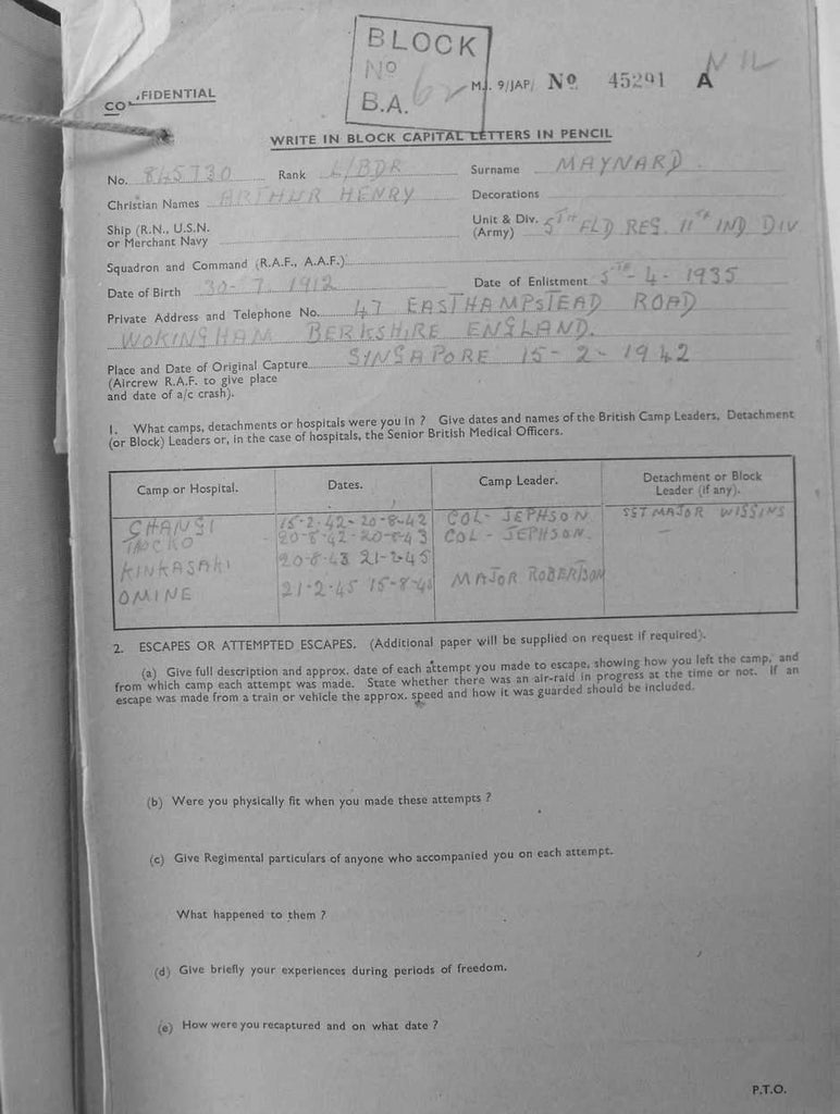 MAYNARD-Arthur-Henry