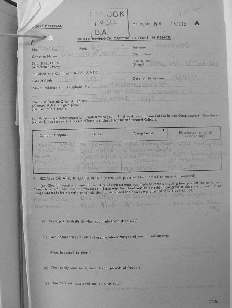 MAYNARD-Walter-Albert