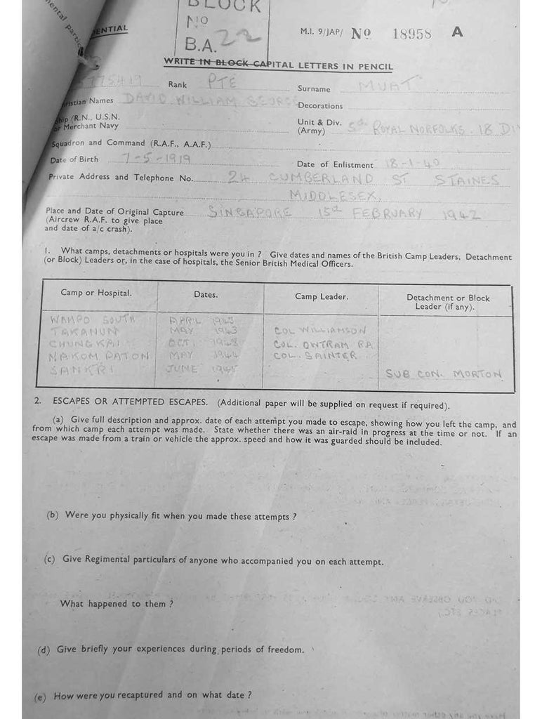 MUAT, David William George