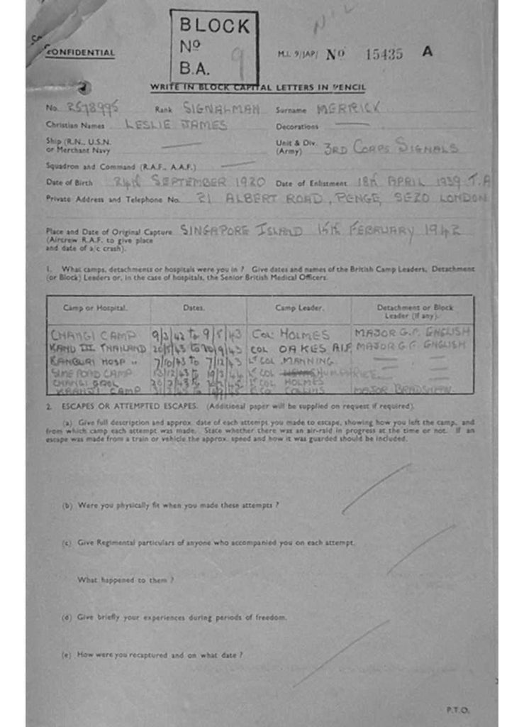 Merrick-Leslie-James