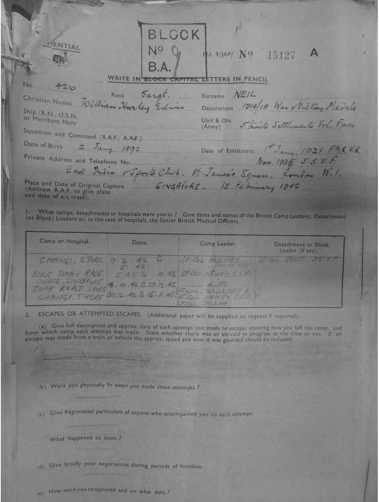 NELHAM, Ronald Stanley