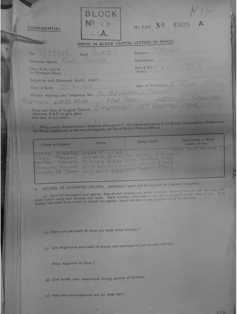 NEVILLE, Alan Richard