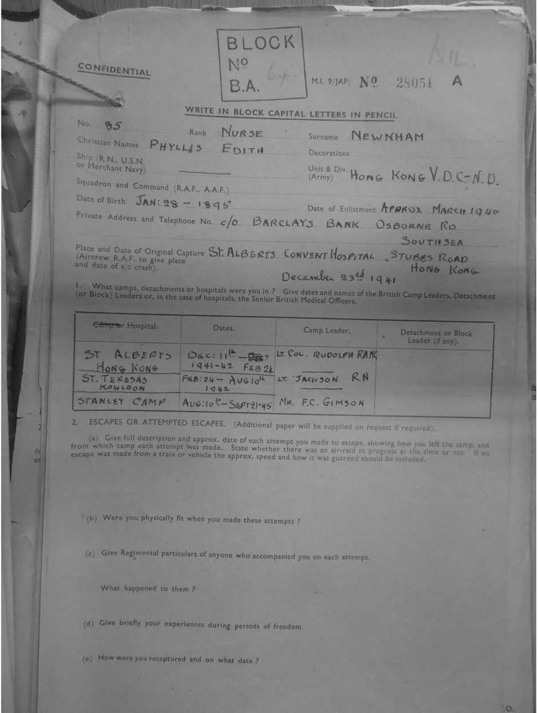 NEWNHAM, Phylis Edith