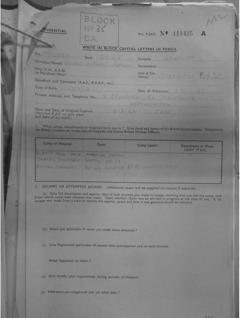 NEWPORT, George Anthony