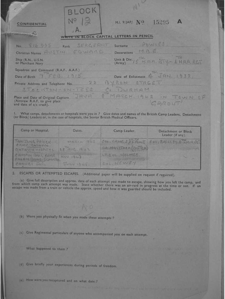 POWLES, Austin Edward