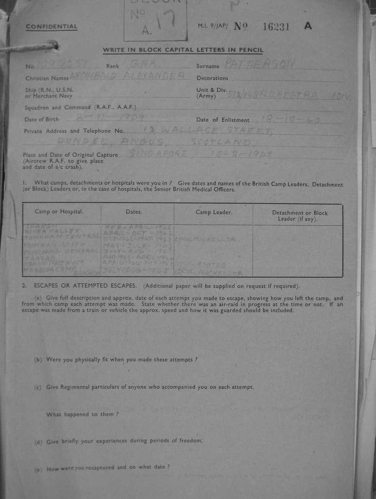 Patterson-Archibald-Alexander