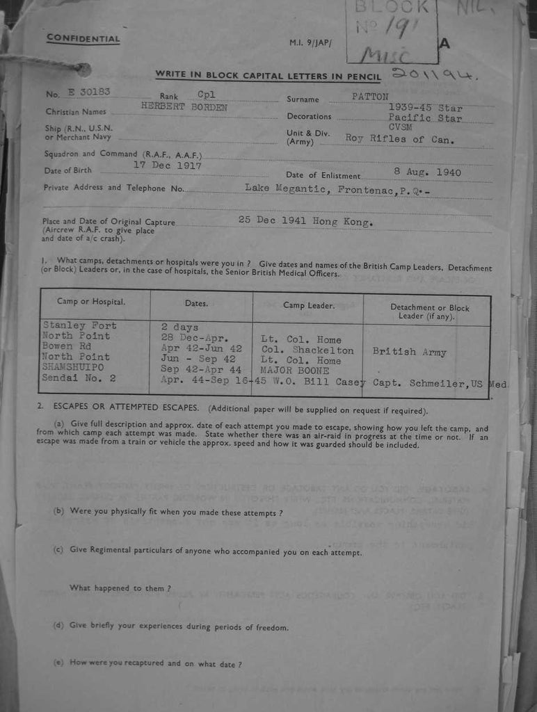 Patton-Herbert-Borden