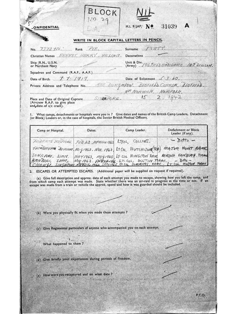 Pratt, Ernest Harry William