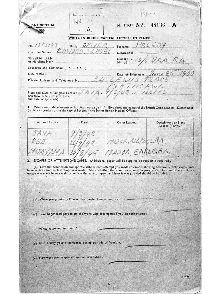 Preedy, Edward Samuel