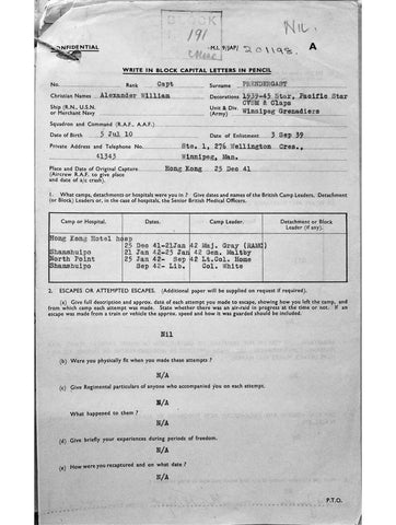 Prendergast, Alexander William