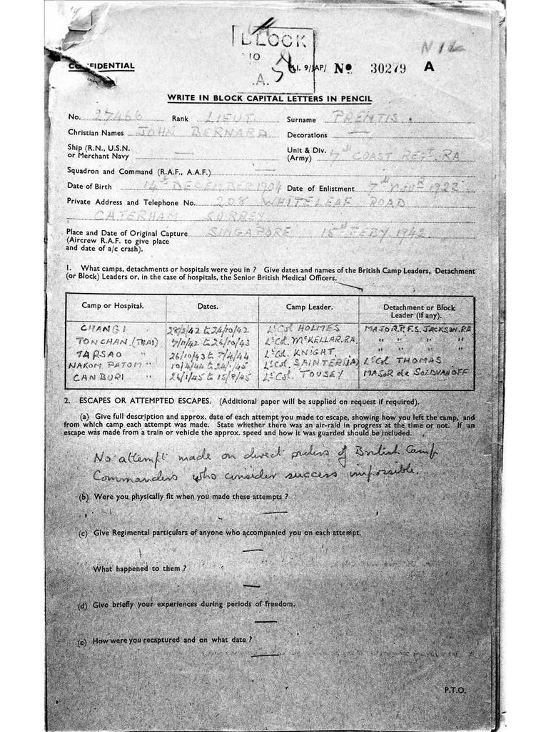 Prentis, John Bernard