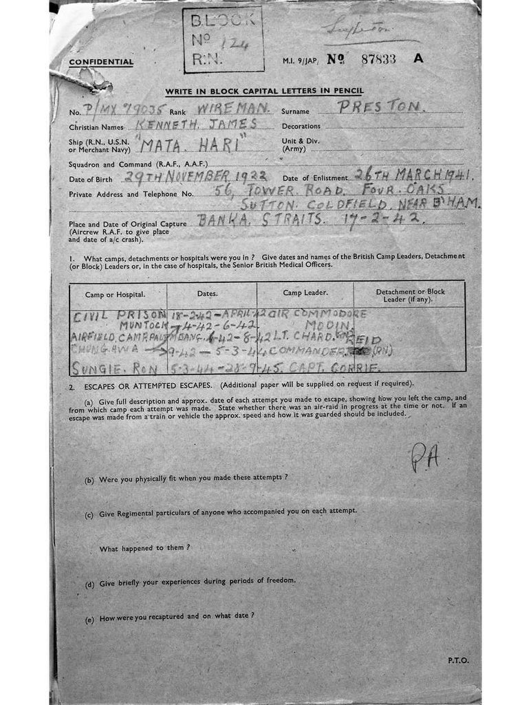 Preston, Kenneth James