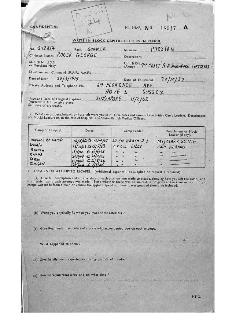 Preston, Roger George