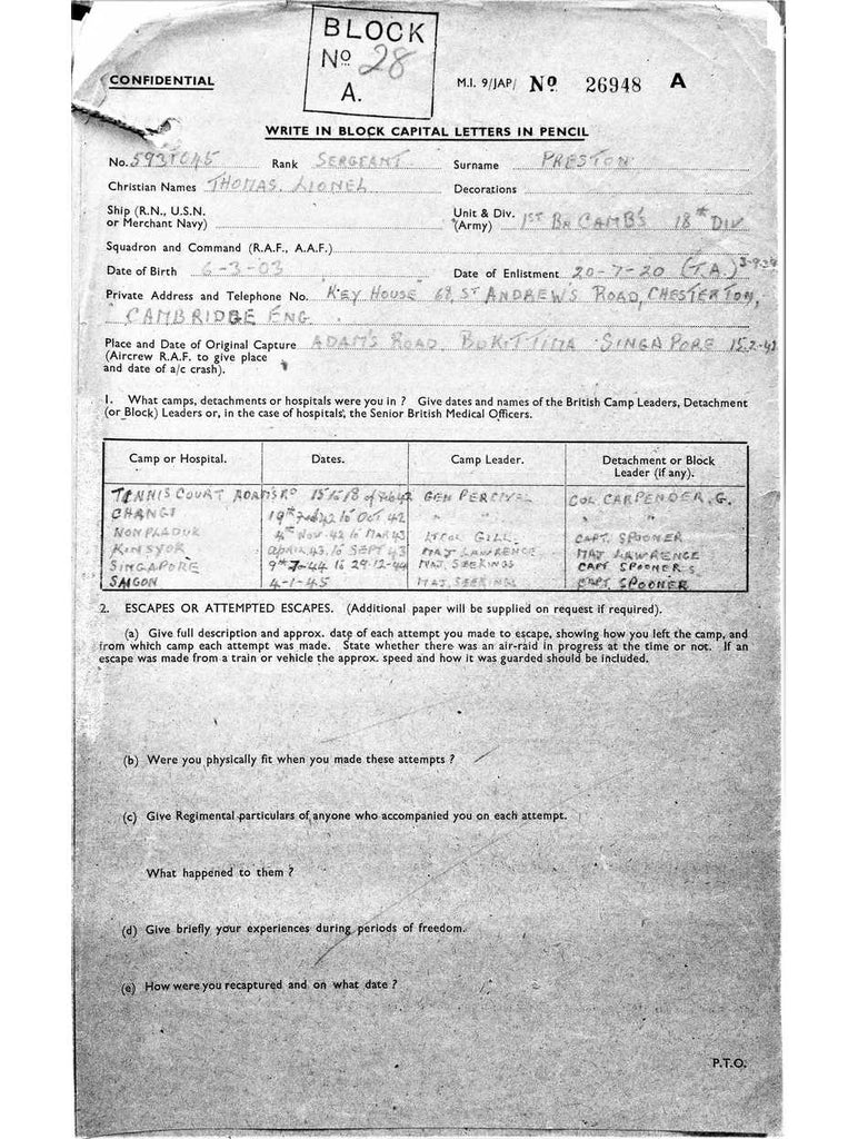 Preston, Thomas Lionel