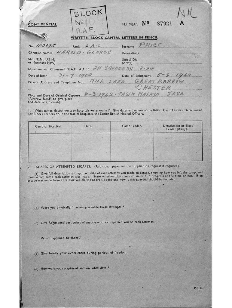 Price, Harold George