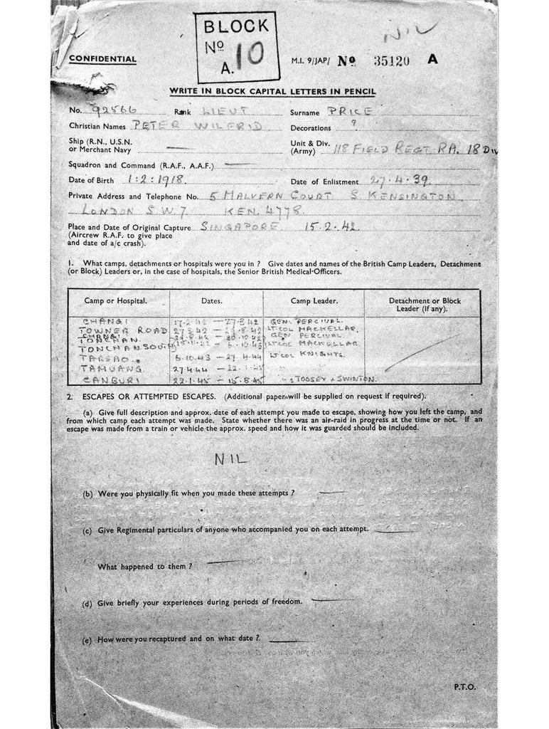 Price, Peter Wilfred