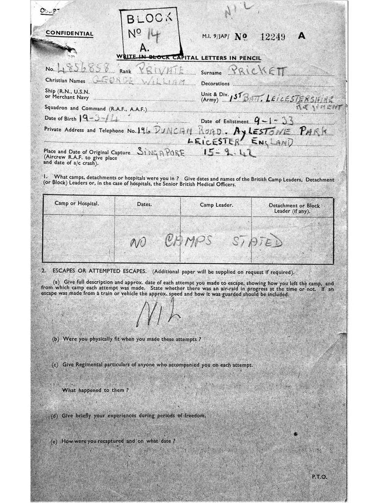 Prickett, George William