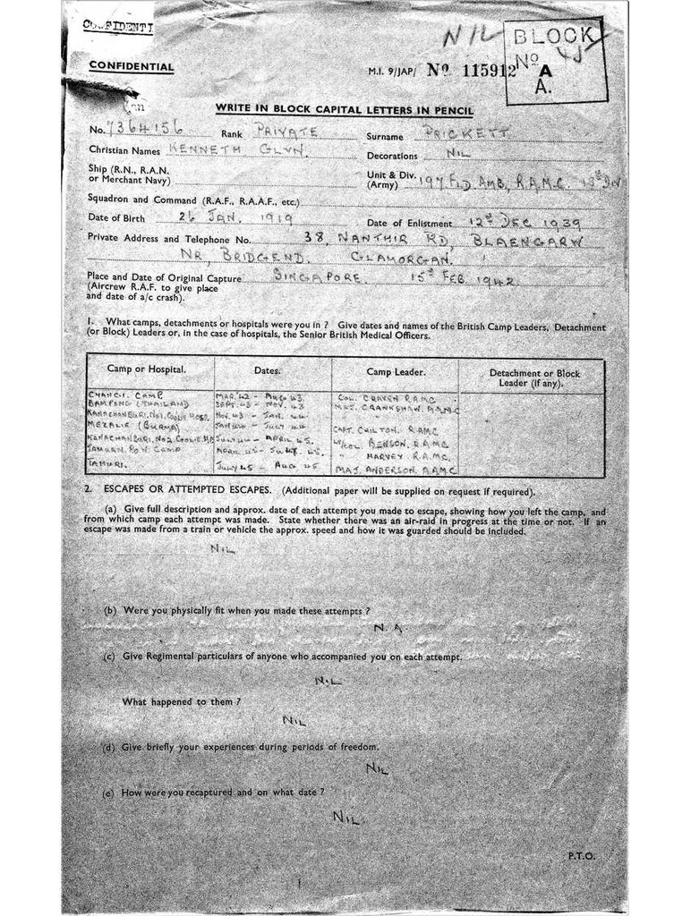 Prickett, Kenneth Glynn