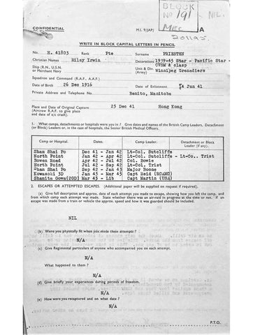 Priesten, Riley Irwin