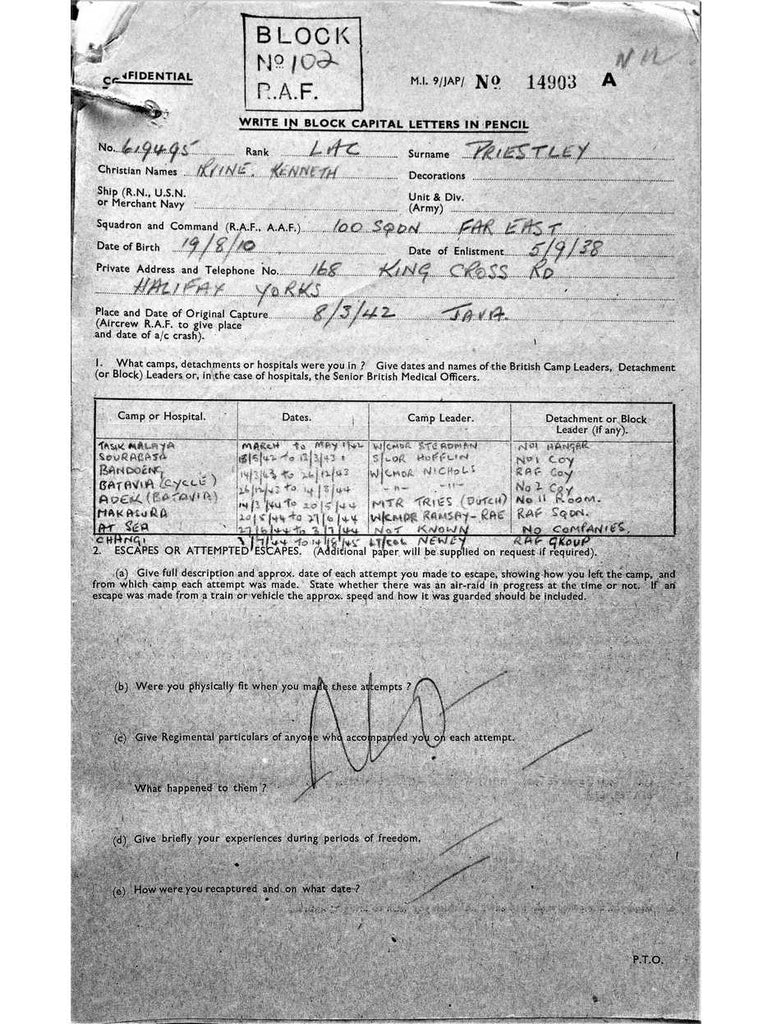 Priestley, Irvine Kenneth