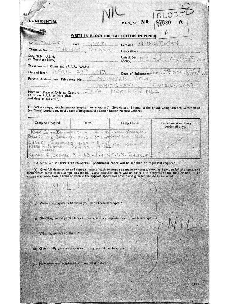 Priestman, Thomas Parker