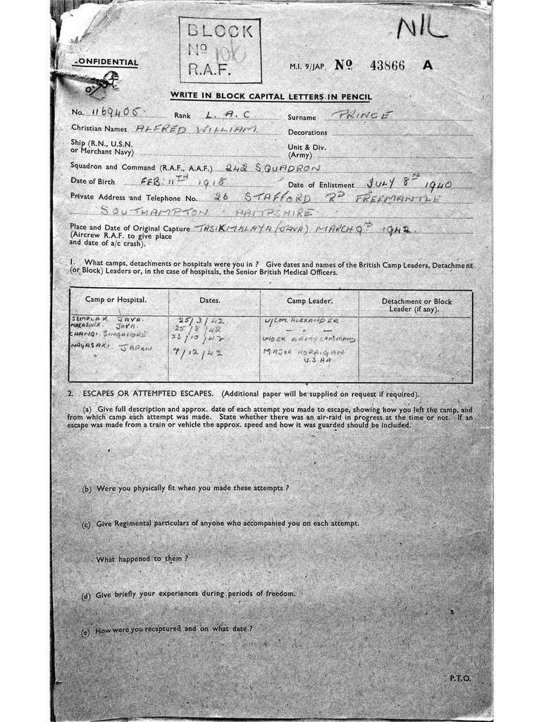 Prince, Alfred William