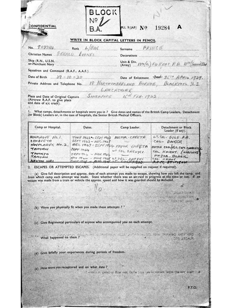 Prince, Gerald Lionel