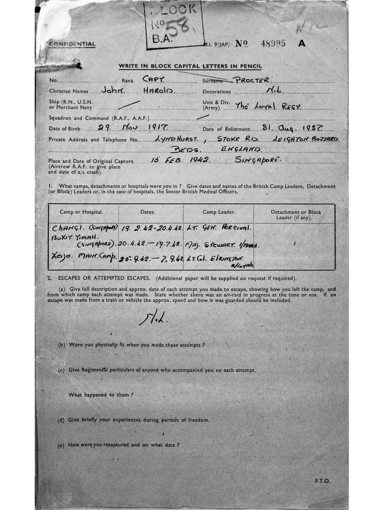 Proctor, John Harold