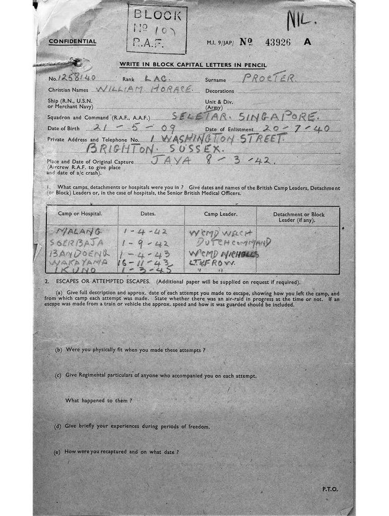 Proctor, William Horace