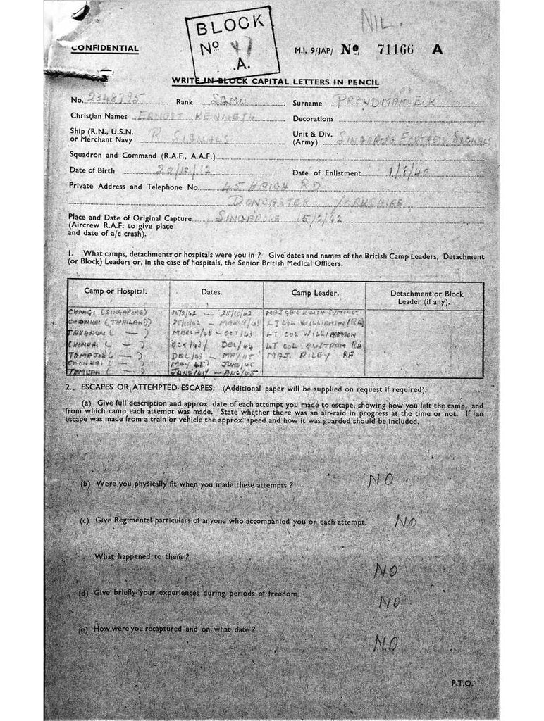 Proudman, Ernest Kenneth